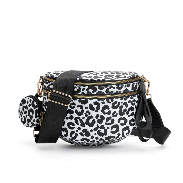 Nylon Crossbody Bags Bum Bag with Detachable Coin Pouch