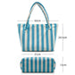 Terry Cloth Beach Tote Bag Large Toweling Handbag for Summer Vacation