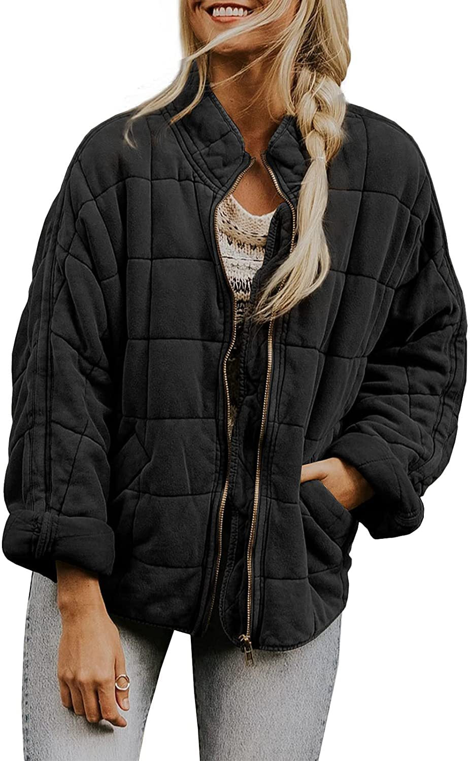 Zipper Quilted Jacket