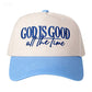 GOD IS GOOD all the time Embroidered baseball cap