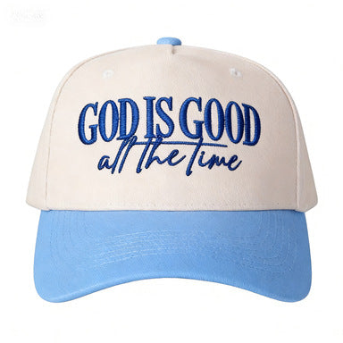 GOD IS GOOD all the time Embroidered baseball cap