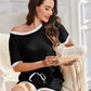 Cozy Ribbed Contrast Lounge Set