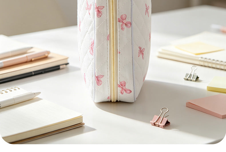 Floral Quilted Large Capacity Bible Book Storage Bag