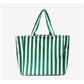 Large Capacity Striped Tote Bag