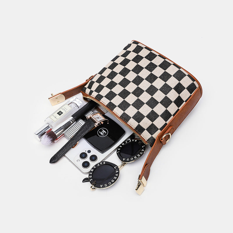 Checkered Crossbody Bag