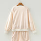 Plaid Baggy Pullover Drawstring Casual Shorts 2pcs Outfit