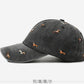 Vintage Distressed Baseball Cap with Puppy Embroidery