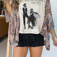Loose Printed Top for Women