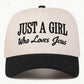 Just A Girl Who Loves Jesus Trucker Hat