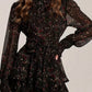 High Waisted Long Sleeved Dress