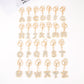 Cute Initial Letter Keychain Backpack Charms