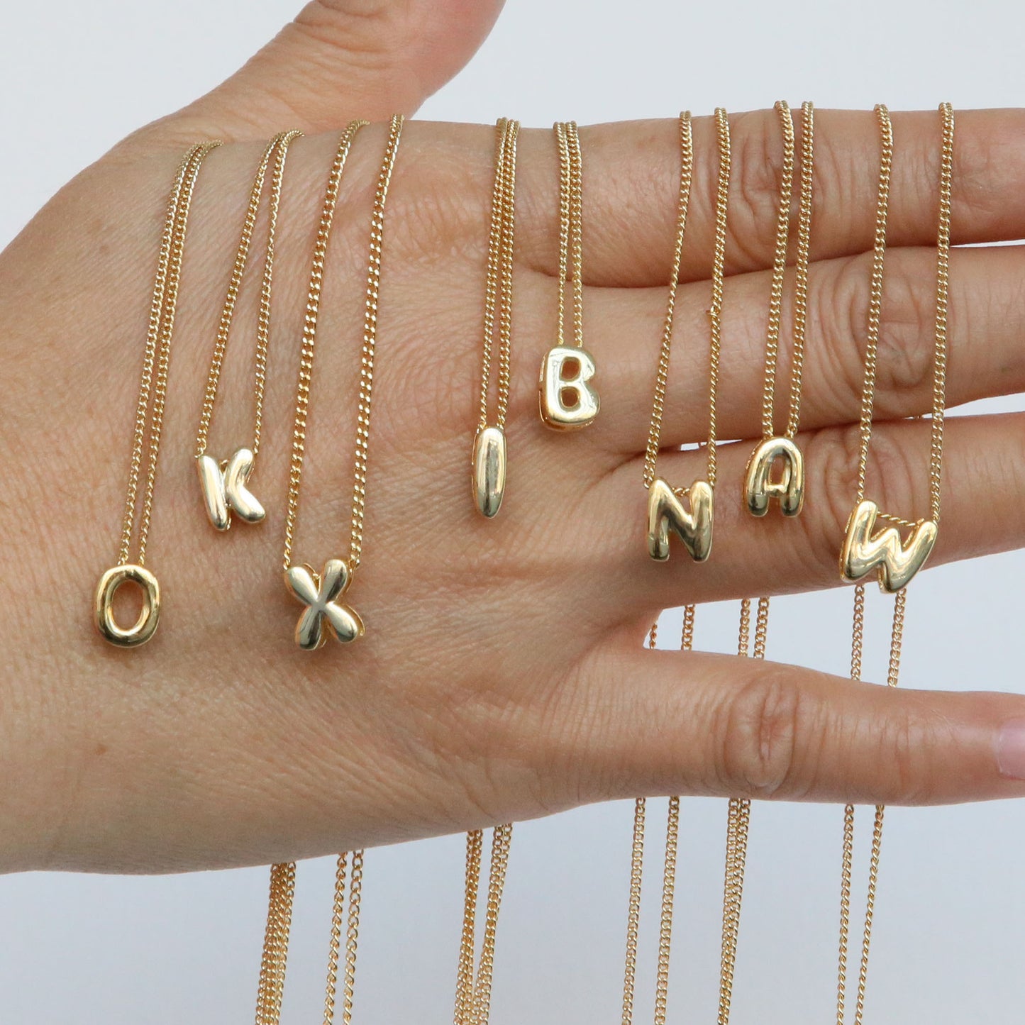 DIY 26 English Alphabet Pendant Necklace