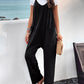 V Neck Loose Pockets Cami Jumpsuit