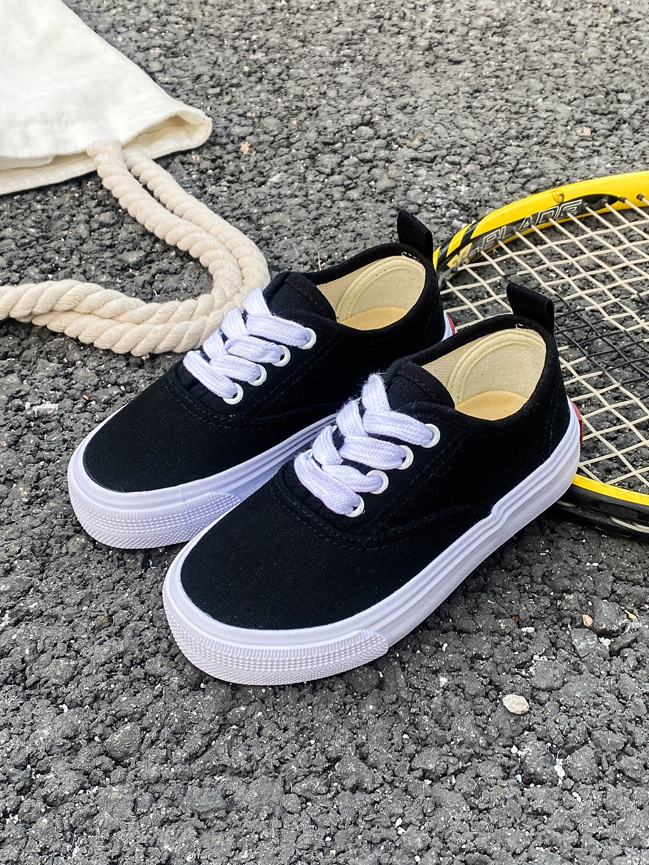 Kid's Canvas Lace-up Shoes