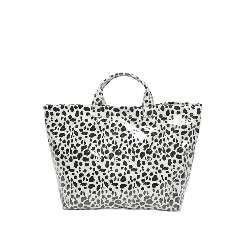 Leopard-Print Large Capacity Tote Bag