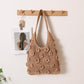 Floral Cotton Thread Woven Tote Bag