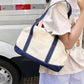 Personalized Embroidered Monogram Canvas Tote