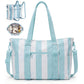 Nautical Multi-Pocket Large Capacity Beach Tote