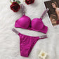 Rhinestone Strap Underwear + Panty Set