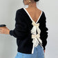 Back Bow Knit Sweater