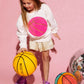 Sequin Basketball Patch Sweatshirt