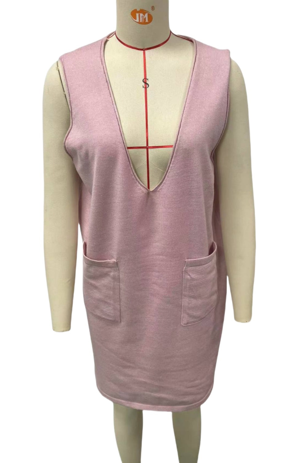 She Sweater Knit Pinafore Dress