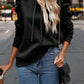 Ruched Puff Long Sleeve Hoodie