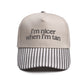 I'm nicer when i'm tan Embroidered Trucker Hat