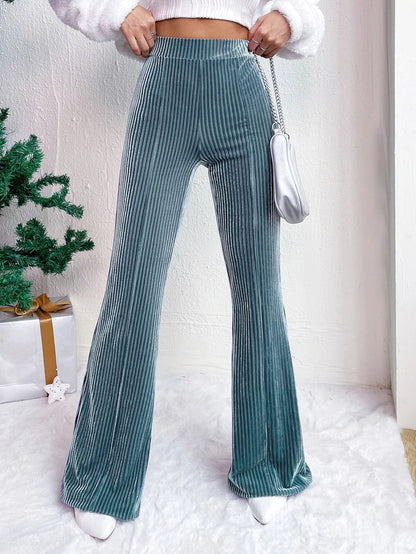 High Waisted Corduroy Flared Pants