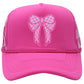 Checkered Bow Trucker Cap