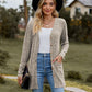 Brushed Pit Stripe Cardigan Jacket