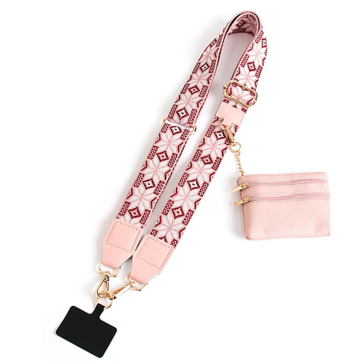Phone Strap with Zppered Pouch