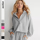V-neck Pullover Long-sleeved Shirt
