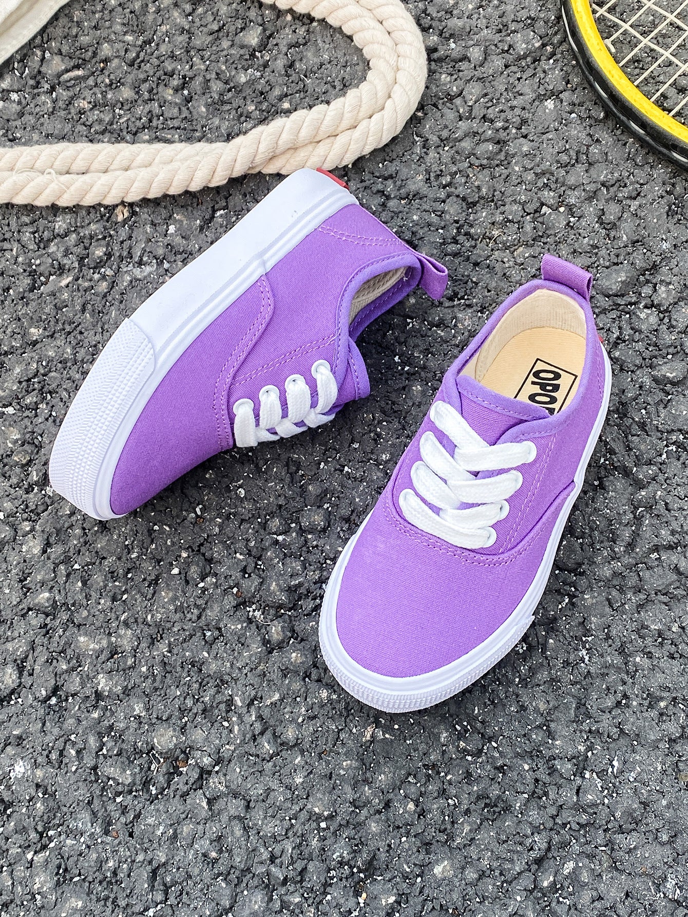 Kid's Canvas Lace-up Shoes