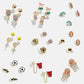 Playful stud earrings