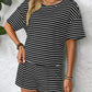 Stripe Crewneck Lounge Set