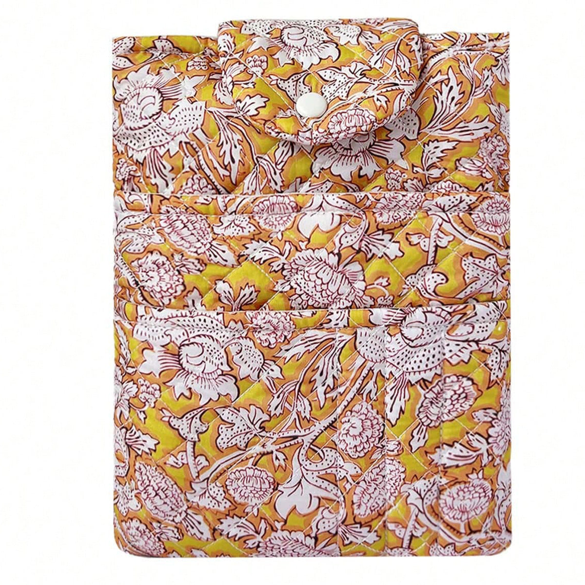 Quilted Bible Cover with Pen Slots & Phone Pocket