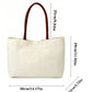 Large Capacity Minimalist Canvas Tote Bag