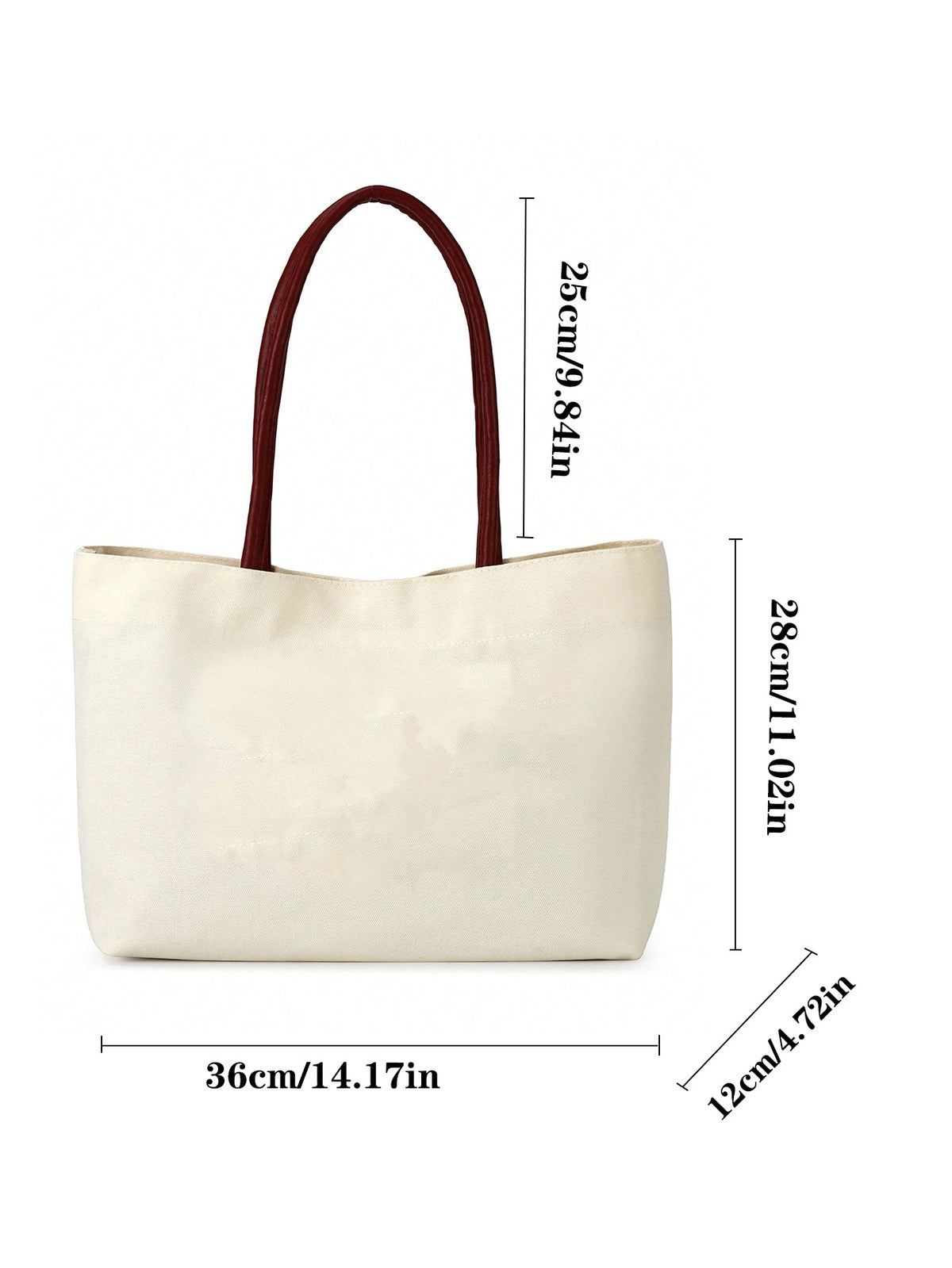 Large Capacity Minimalist Canvas Tote Bag