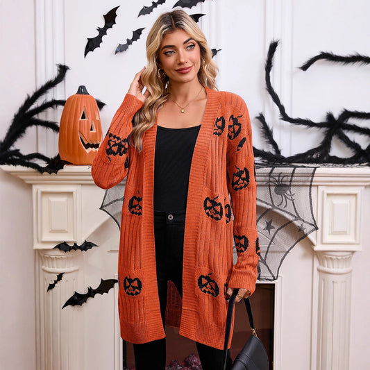 Halloween Knitted Cardigan Jacket