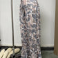 Camo Print Wide Leg Casual Pants