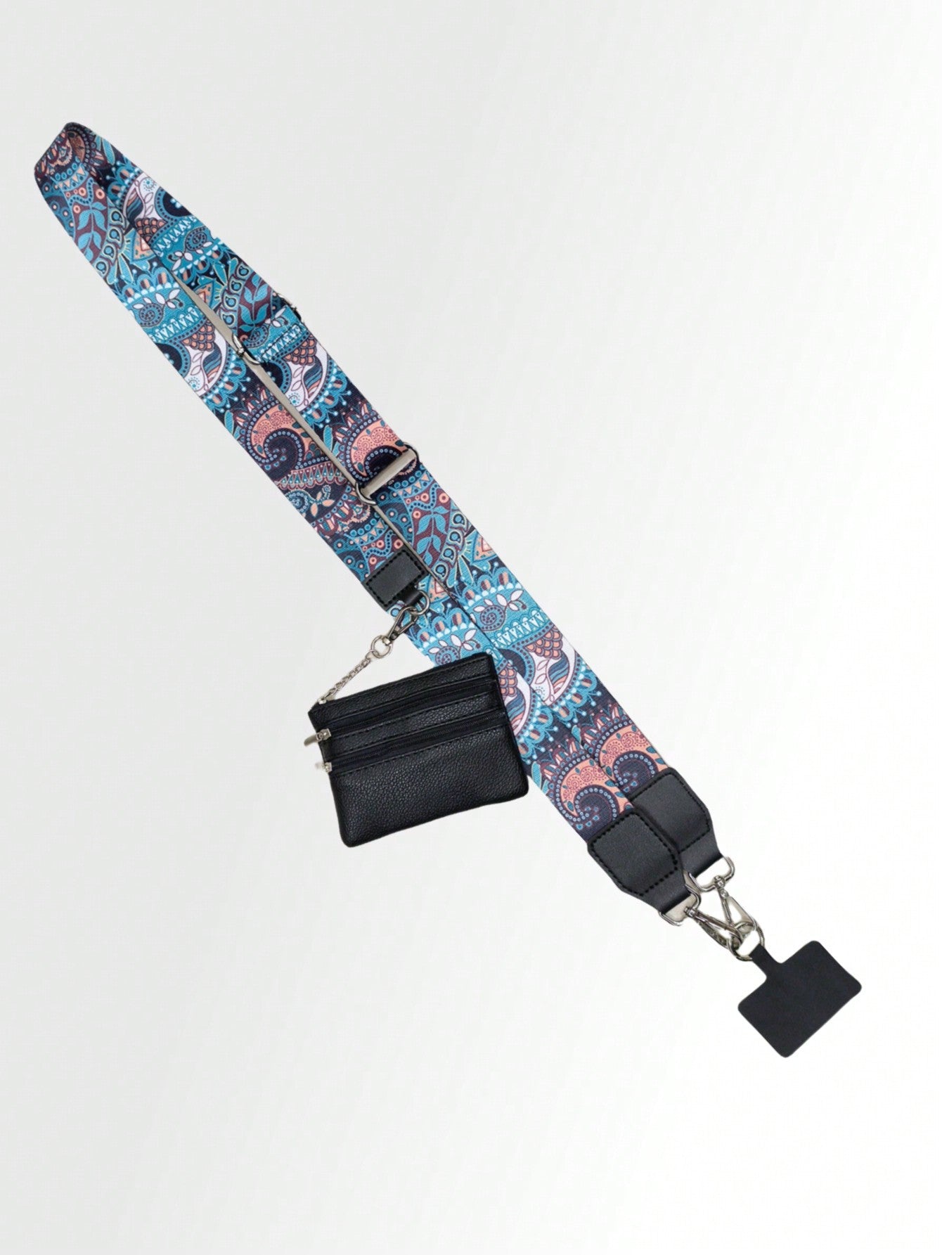 Phone Strap with Zppered Pouch