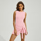 Sporty Backless Tennis Outfit