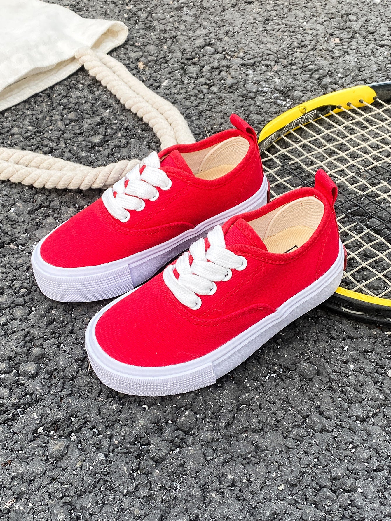 Kid's Canvas Lace-up Shoes