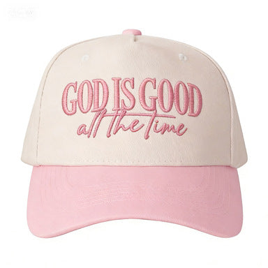 GOD IS GOOD all the time Embroidered baseball cap