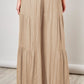 Boho Strappy Elastic Waist Wide Leg Pants