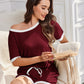 Cozy Ribbed Contrast Lounge Set