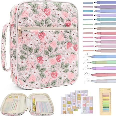 Floral Quilted Bible Cover Large Capacity Bible Case