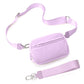 Nylon Double Compartment Crossbody and Wristlet