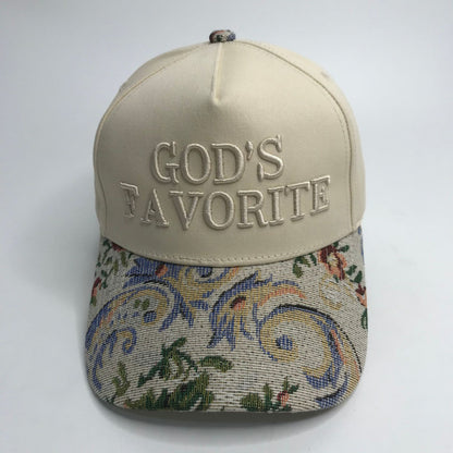 Retro Casual Hat with Distinctive Embroidery & Vintage Jacquard
